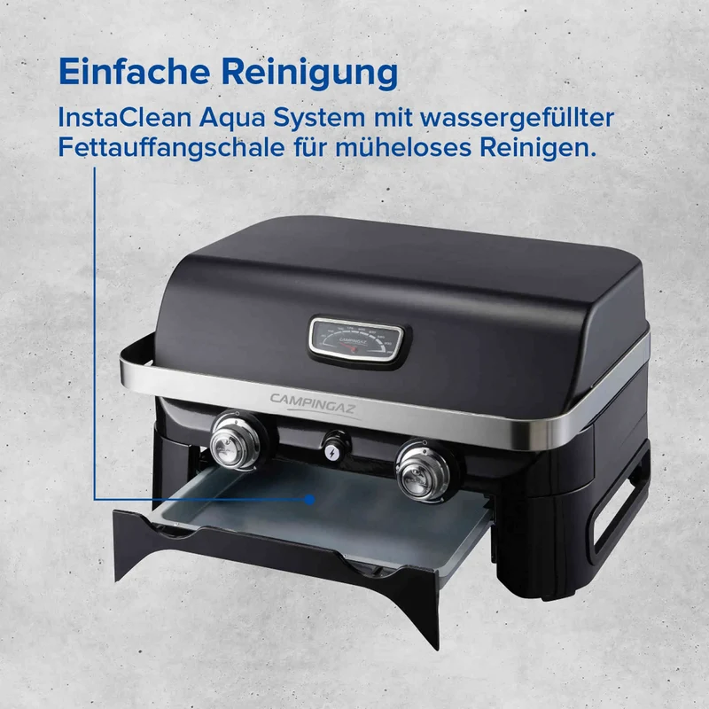 Campingaz Attitude 2100 LX Gas-Tischgrill | 2 x Blue Flame Edelstahlbrenner