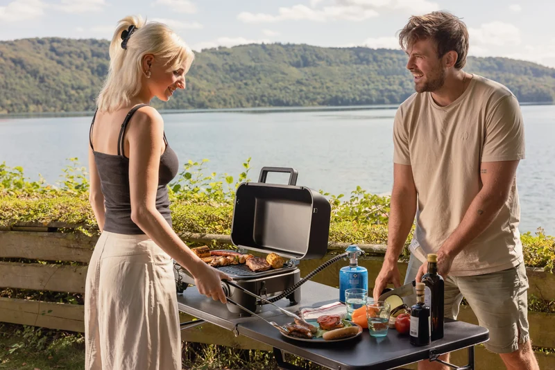 Campingaz Tour & Grill CV Plus | 3 in 1 Camping- und Tischgrill | 1 Brenner