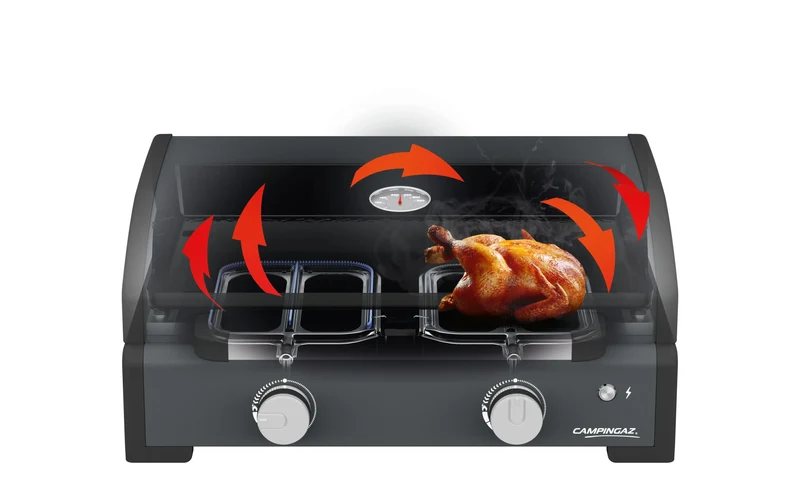 Campingaz Sigma 2 Cook Plancha-Gasgrill | Heiße Grillplatte | 2 Brenner