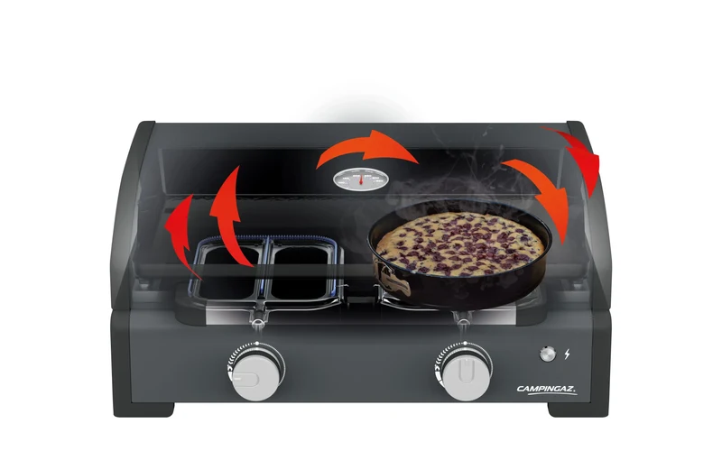 Campingaz Sigma 2 Cook Plancha-Gasgrill | Heiße Grillplatte | 2 Brenner