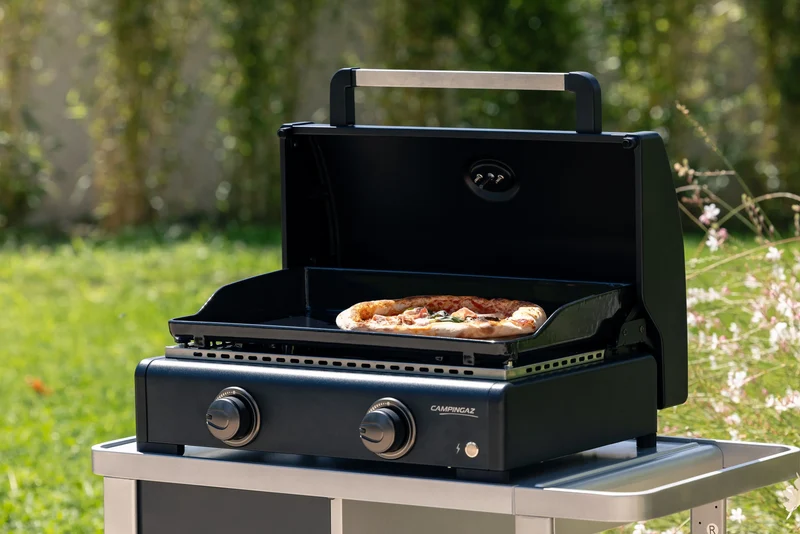 Campingaz Onyx 2 Plancha-Gasgrill | Heiße Grillplatte | 2 Brenner