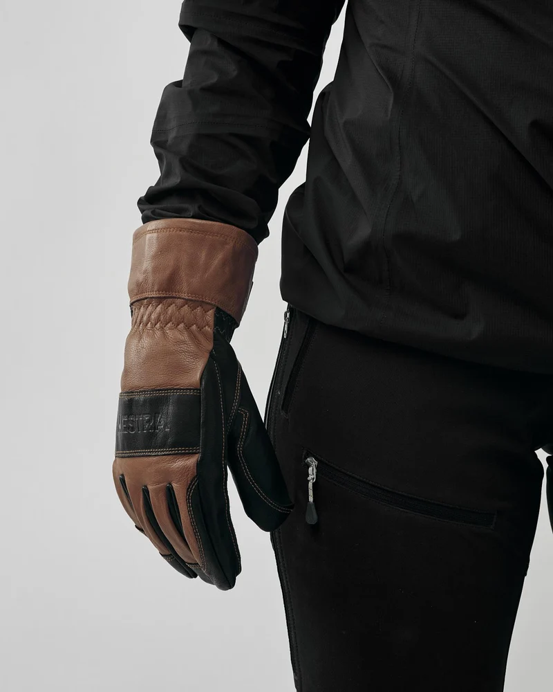 Fält Guide Glove - rejäl friluftshandske i skinn med foder av ull