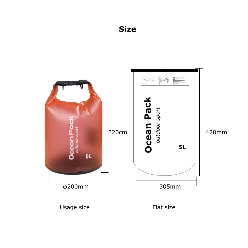 Waterdichte tas van PVC | 5L inhoud