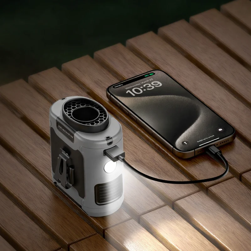 Draagbare ventilator 20.000 mAh met powerbank