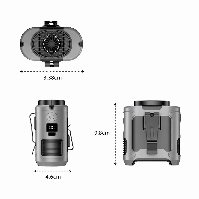 Draagbare ventilator 20.000 mAh met powerbank