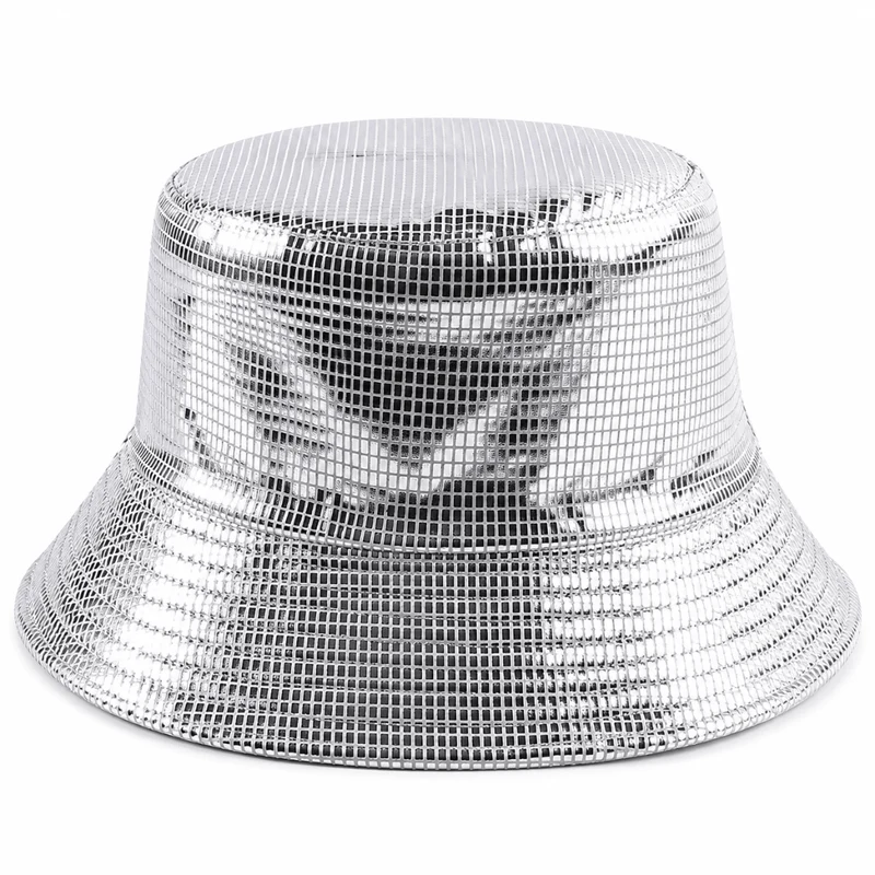 Fischerhut Metallic Silber
