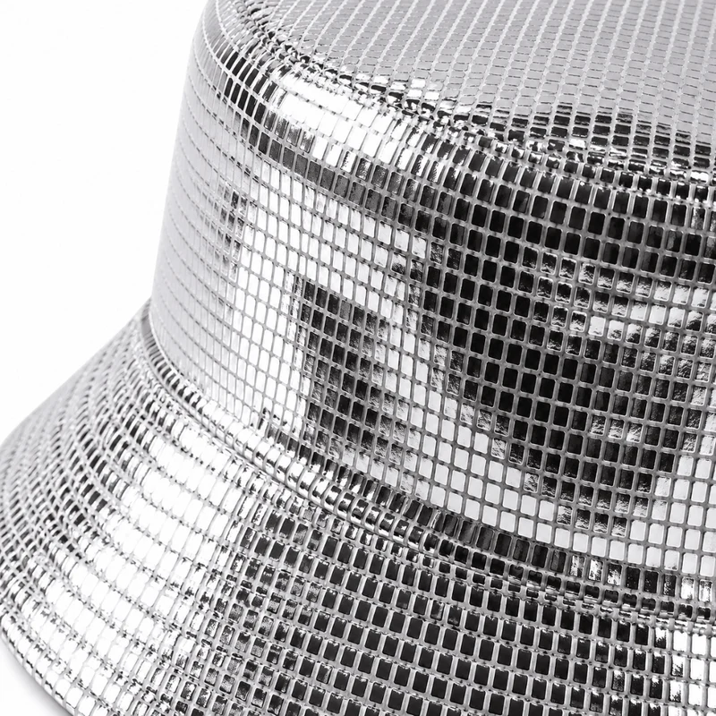 Fischerhut Metallic Silber