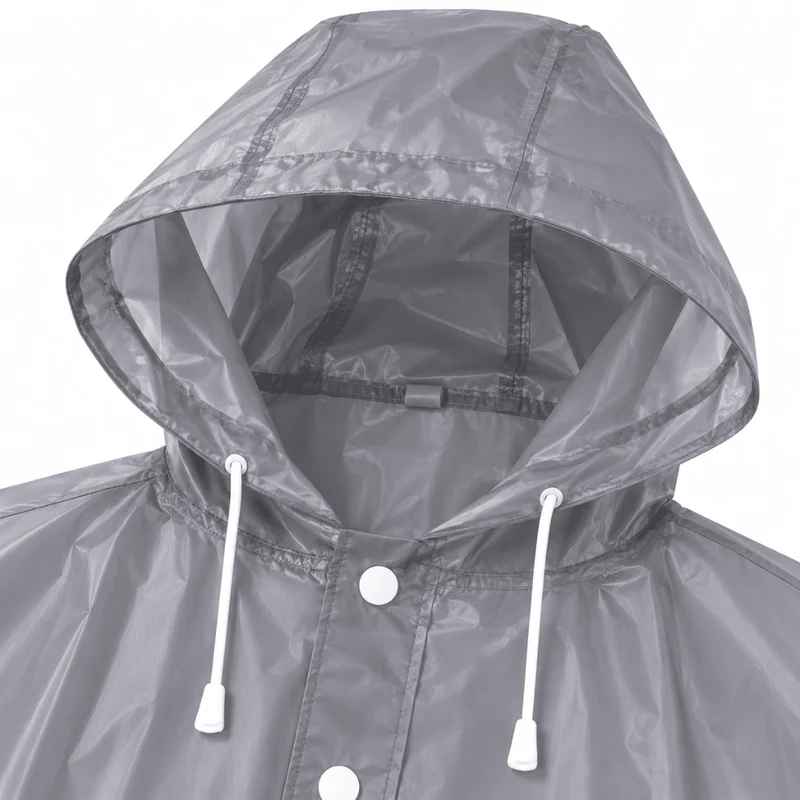Regenponcho Plus Size Grau