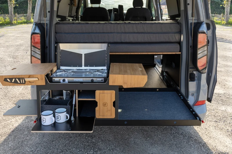 Heckablage mit -auszug – vanexxt/Ford Tourneo Custom