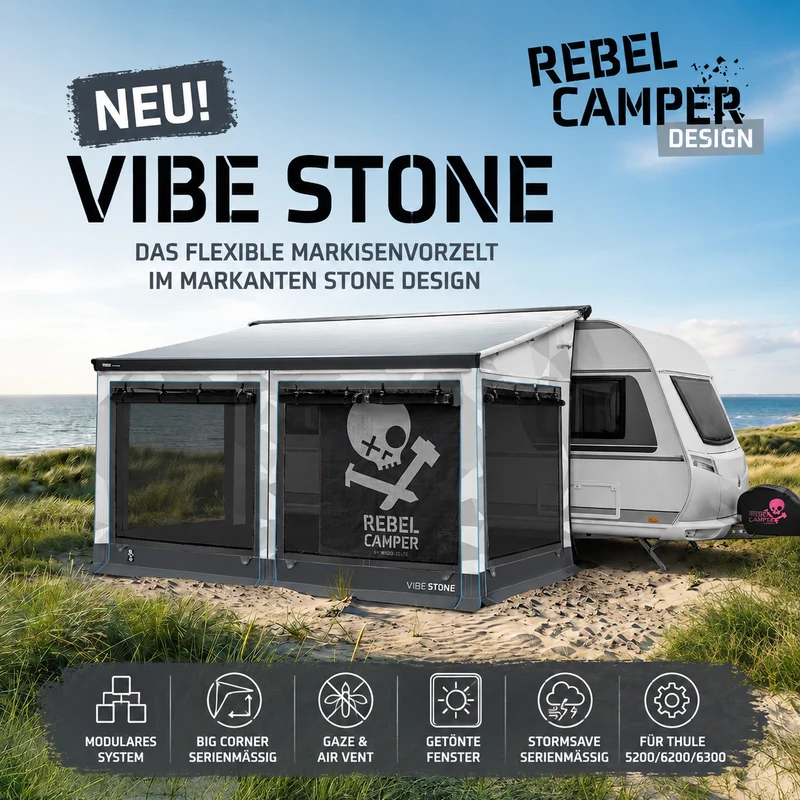 WIGO REBELCAMPER MARKISENVORZELT VIBE STONE