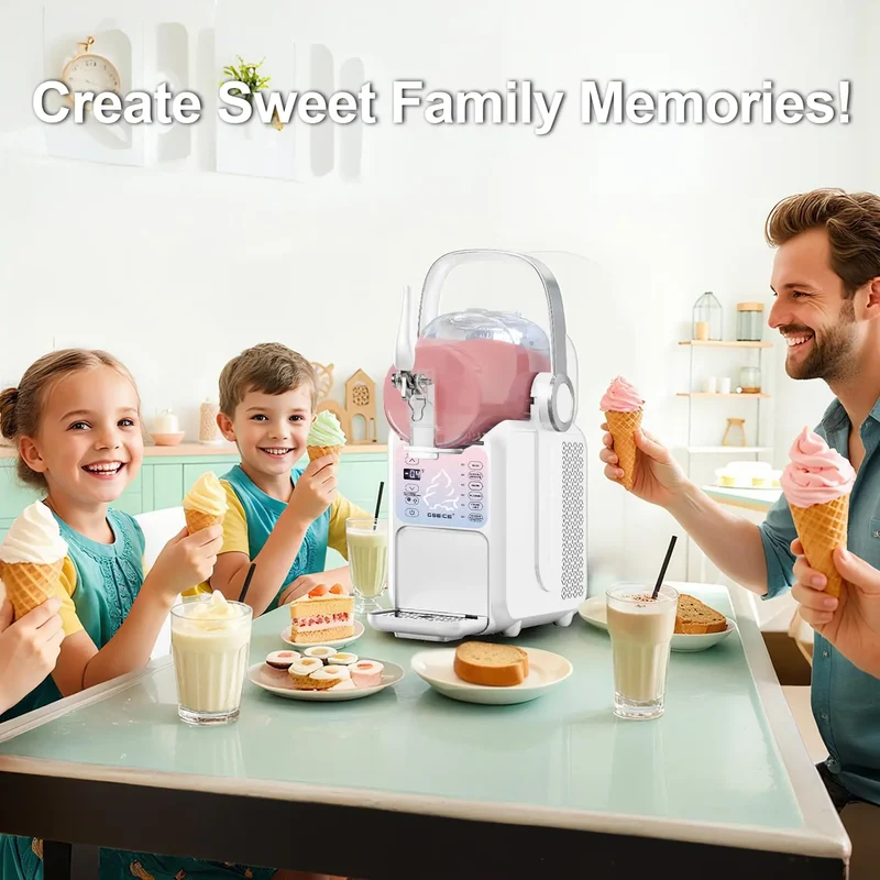 2-in-1 Eismaschine & Slush-Eis mit Griff, 3 l | Präzise Kühlung & Schnellgefriergerät