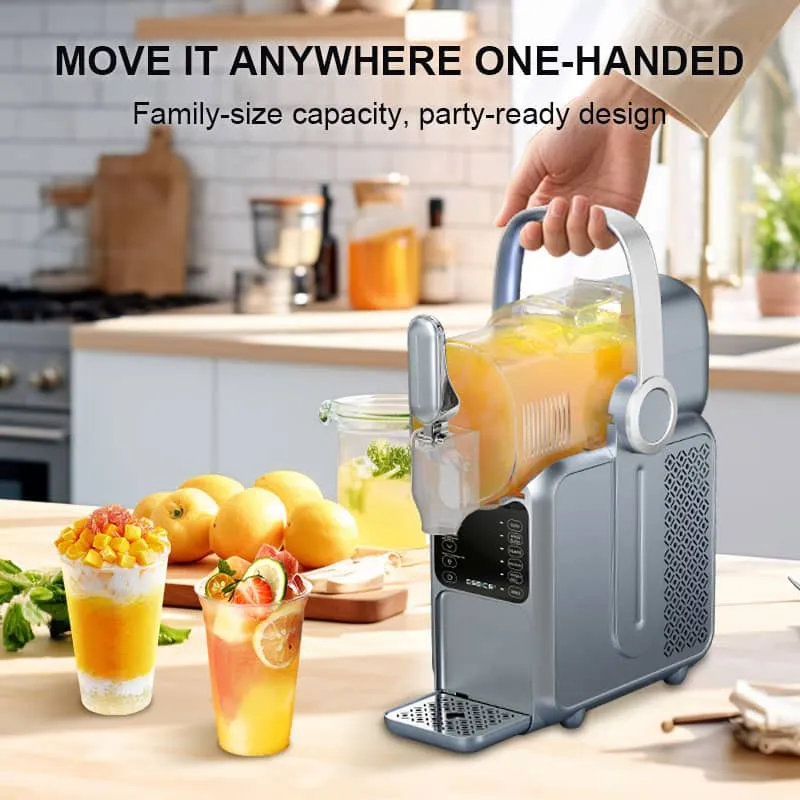 Slushy-Maker für zu Hause mit Griff, 3 l | Maschine für präzises Kühlen und Schnellgefrieren von Getränken | GSEICE