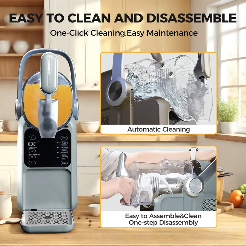 Slushy-Maker für zu Hause mit Griff, 3 l | Maschine für präzises Kühlen und Schnellgefrieren von Getränken | GSEICE