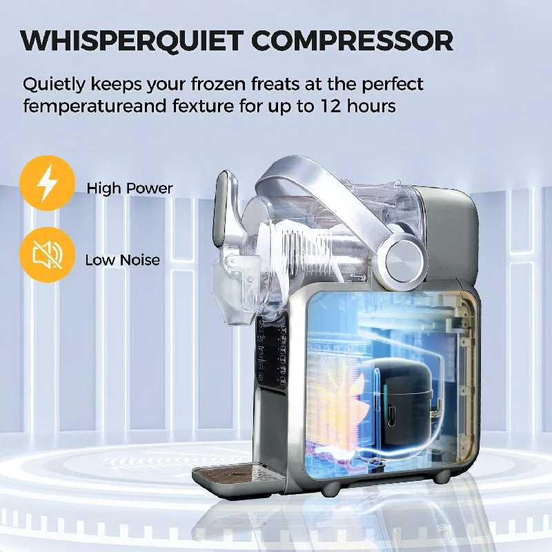Slushy-Maker für zu Hause mit Griff, 3 l | Maschine für präzises Kühlen und Schnellgefrieren von Getränken | GSEICE