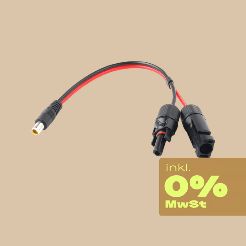 X-TRA Solar-Adapter MC4 auf DC-Rundstecker - 0% MwSt.