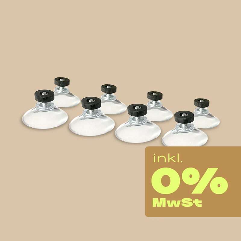 8x Saugnapf Halterung - 0% MwSt.