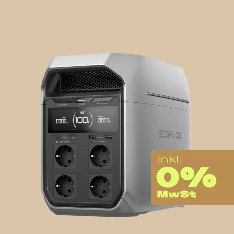 EcoFlow Delta 3 Plus Powerstation - 1024 Wh - 0% MwSt.