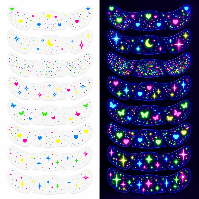Glow in the Dark Sommersprossen Tattoos