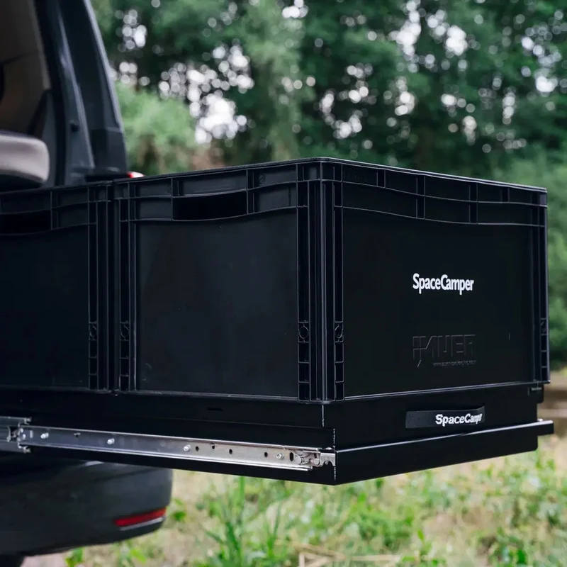 SpaceSlide Heckauszug/Lastenauszug für VW T7 von SpaceCamper Modular