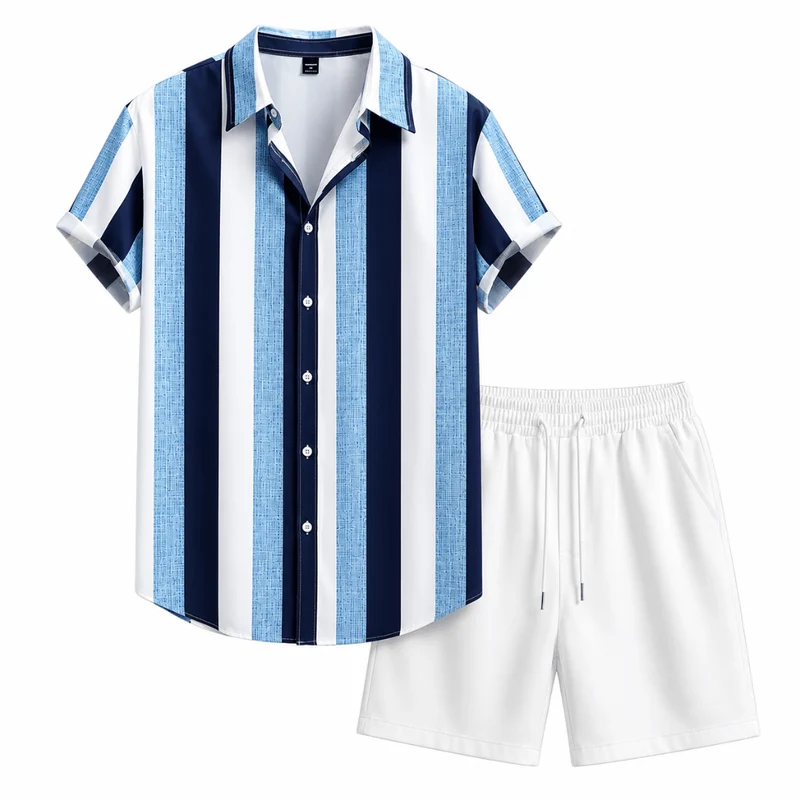 Festival Outfit 2-teilig Stripes Blue