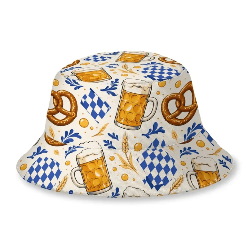 Fischerhut Bier und Brezel