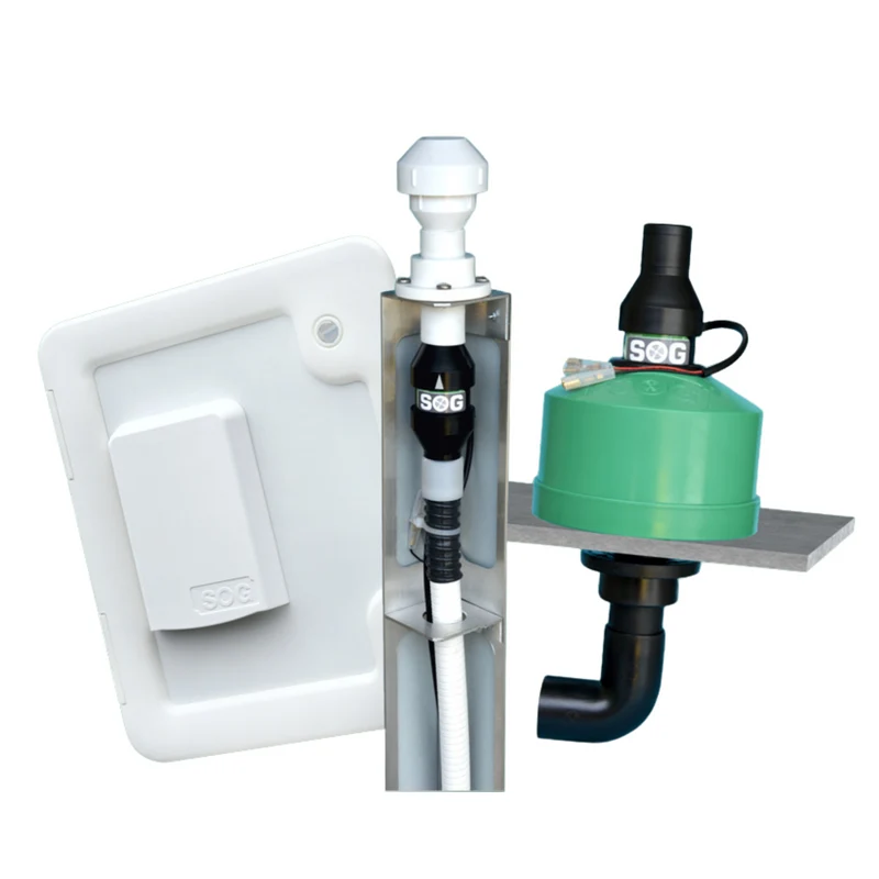 Toilettenentlüftung „SOG“ + Einbau