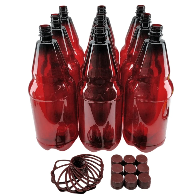 2,5L Braun-PET Festivalflasche mit Griff & Verschluss
