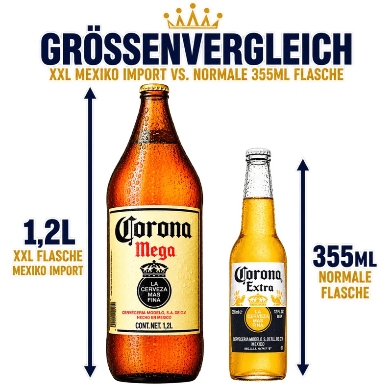 XXL Corona Mega Bier 1,2L – Original Mexiko Import