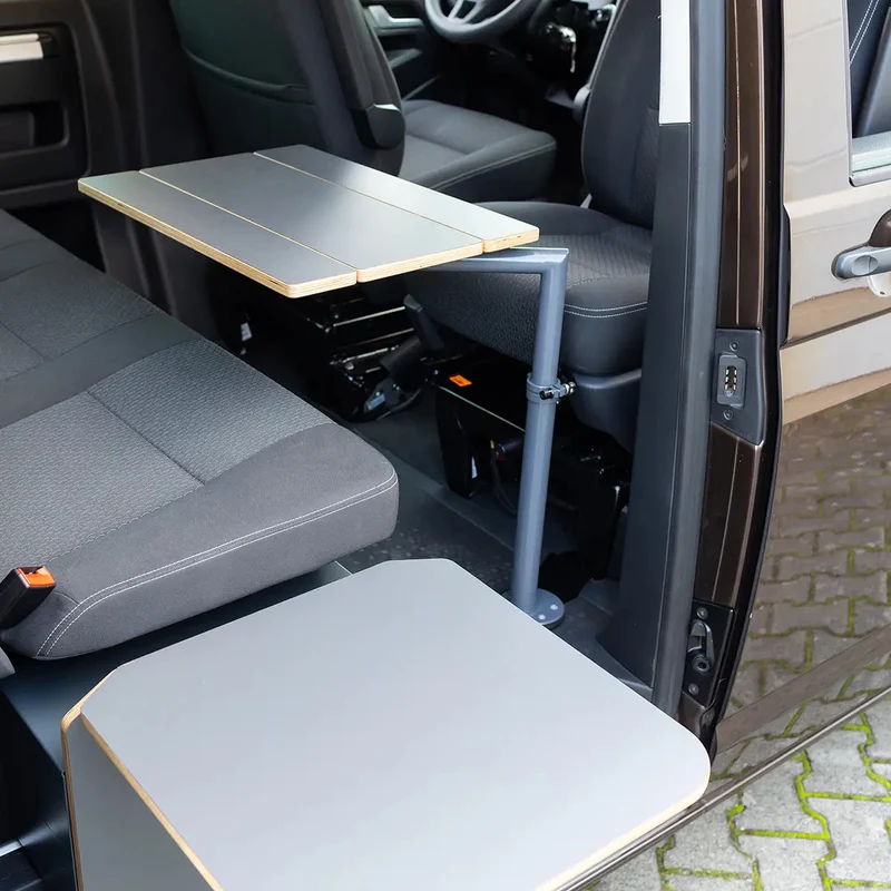 SpaceTable Tisch/Schwenktisch für VW T5 / T6 / T6.1 Multivan & Beach von SpaceCamper Modular