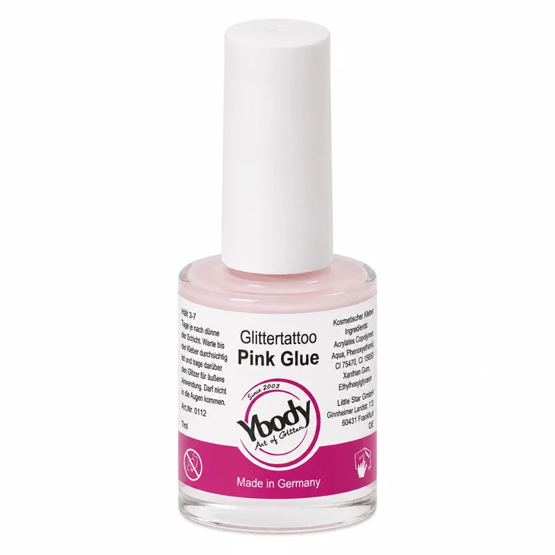 Ybody Pink Glue Hautkleber für Glitzertattoos