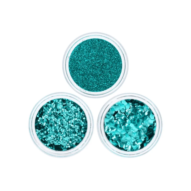Eco Bio Glitzer Türkis