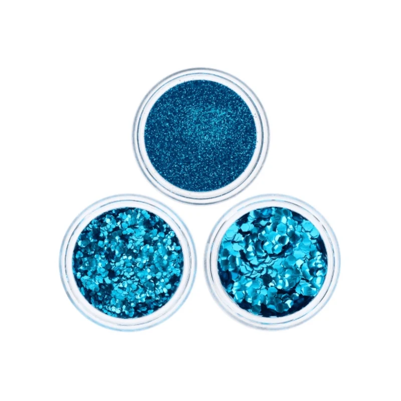 Eco Bio Glitzer Blau