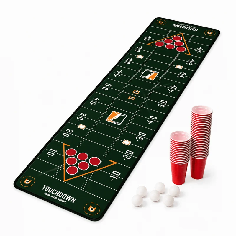 Footballpong Starterset mit Spielmatte, 50 Bechern & 6 Bällen