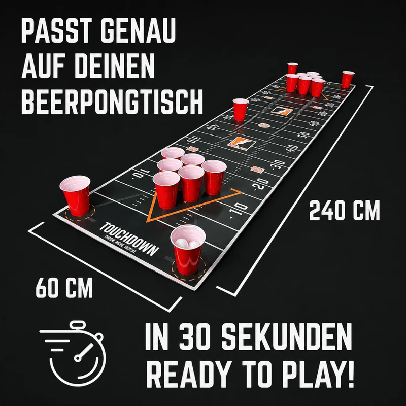 Footballpong Spielmatte mit QR-Features