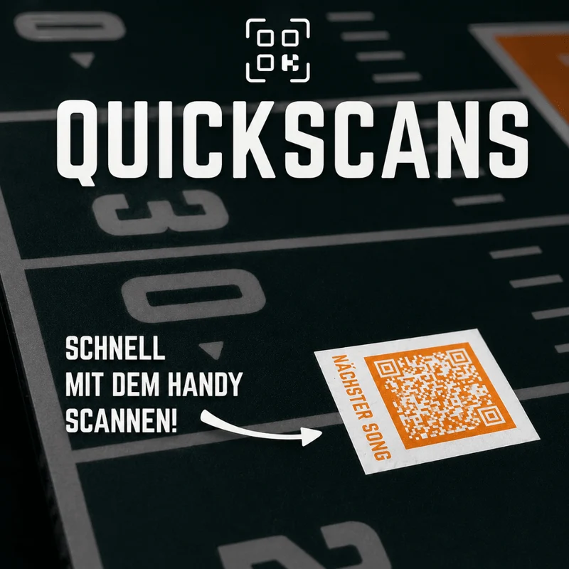 Footballpong Spielmatte mit QR-Features