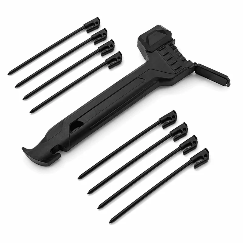 9-teiliges Zelt- & Pavillon Hammer Set mit Heringen