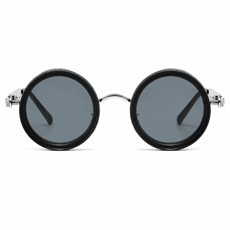 Steampunk ND Sonnenbrille Silber – Verstellbare Sonnenbrille UV400