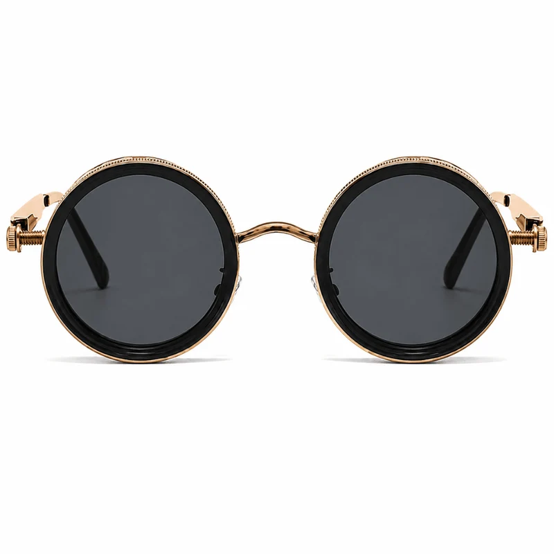 Steampunk ND Sonnenbrille Gold – Verstellbare Sonnenbrille UV400