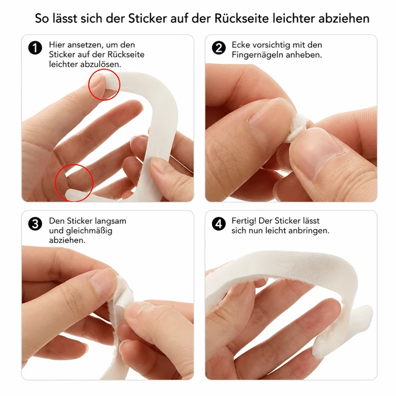 Fake Bart Set 60-teilig – Selbstklebende Schnurrbärte