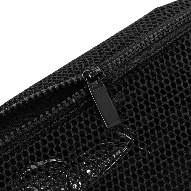 Bauchtasche Netz Transparent Look Schwarz