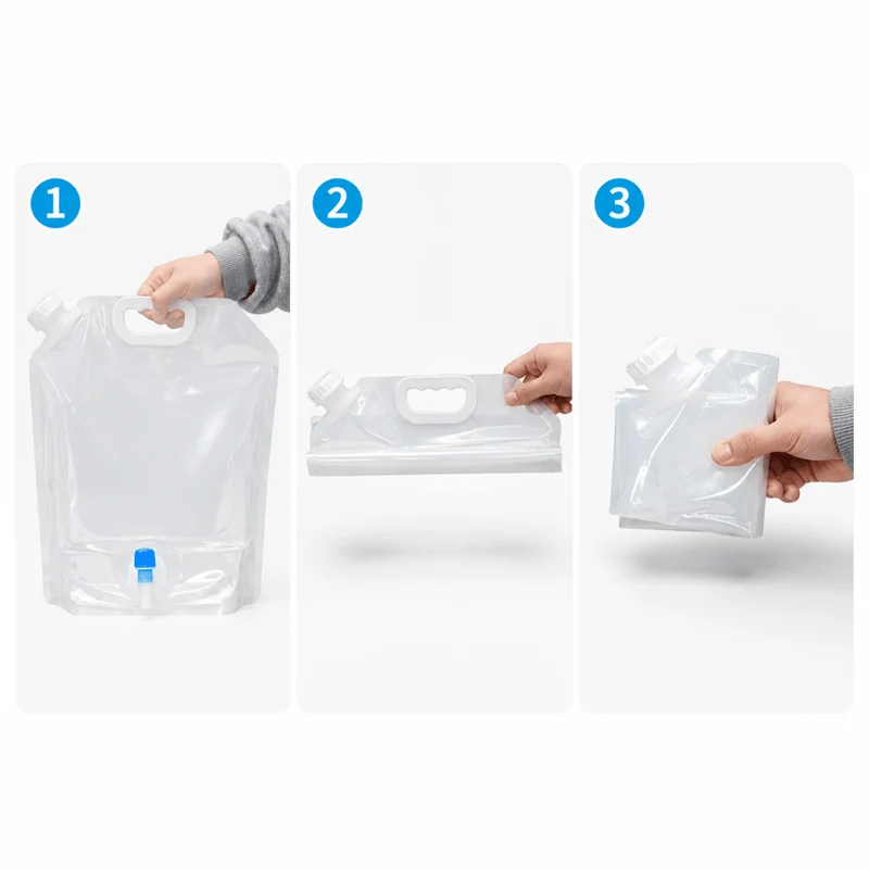 Faltbarer Wasserkanister 10 Liter mit Hahn
