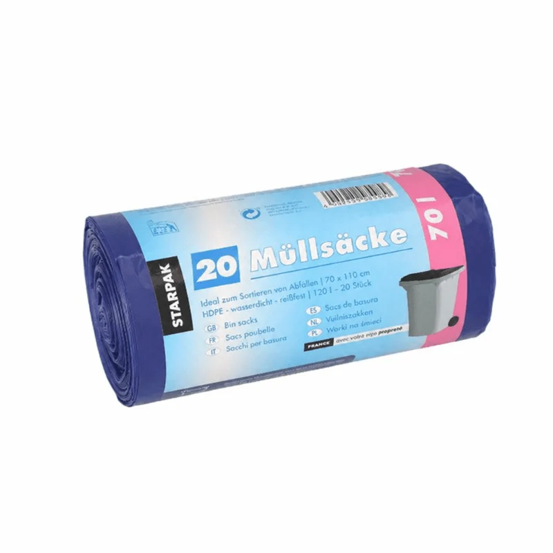 20 Müllsäcke 70 Liter Blau