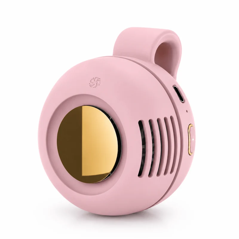 Tragbarer Mini Ventilator mit Clip Rosa