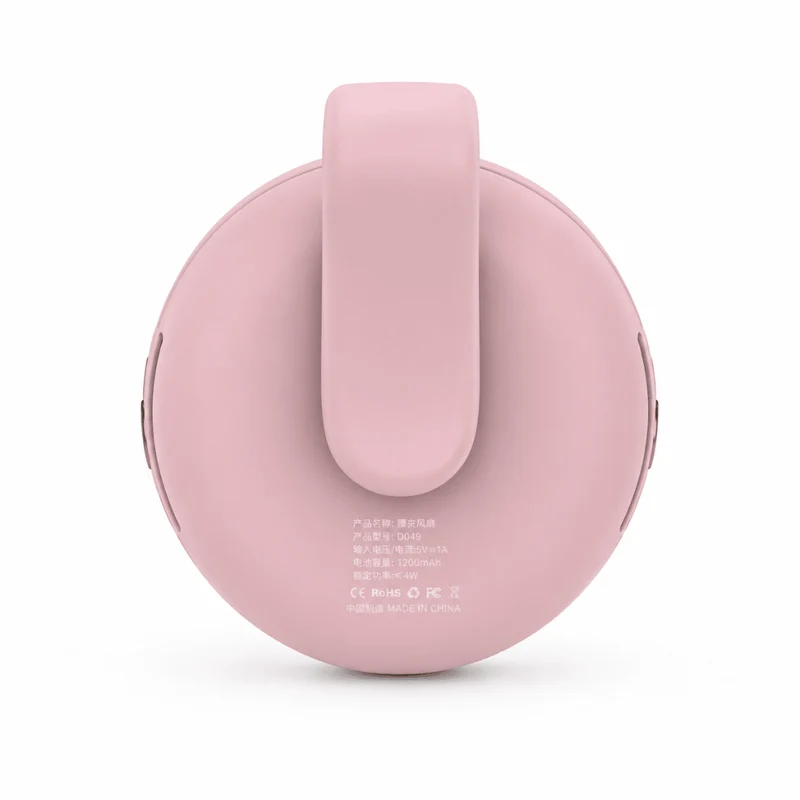 Tragbarer Mini Ventilator mit Clip Rosa