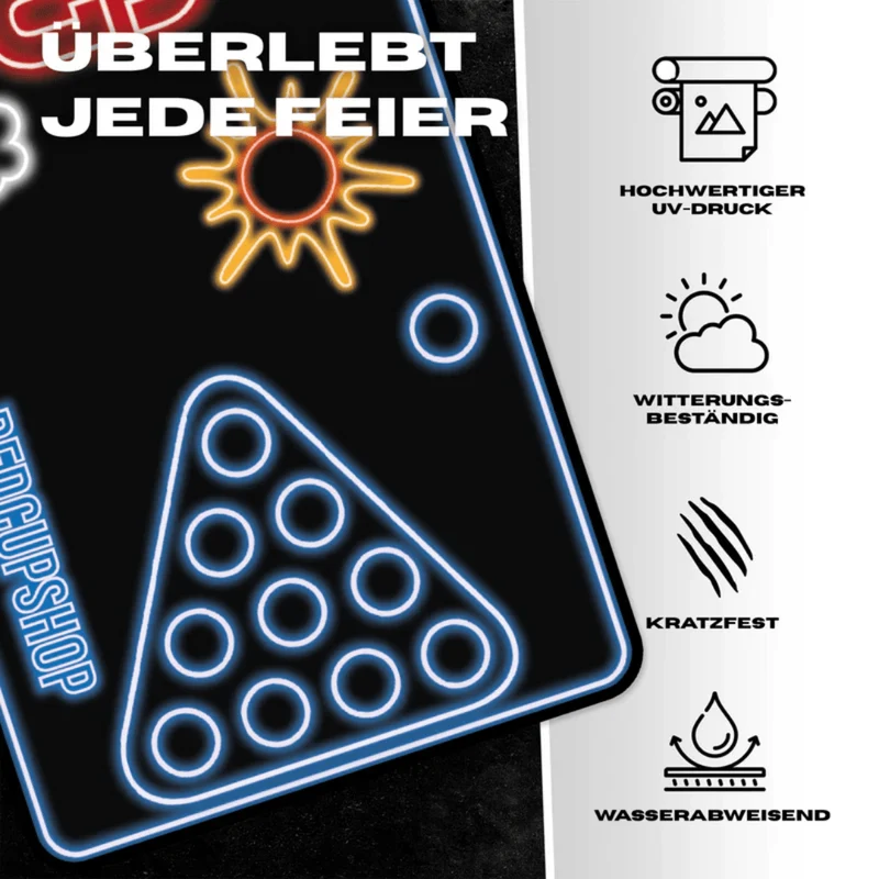 Beer Pong Tisch LED