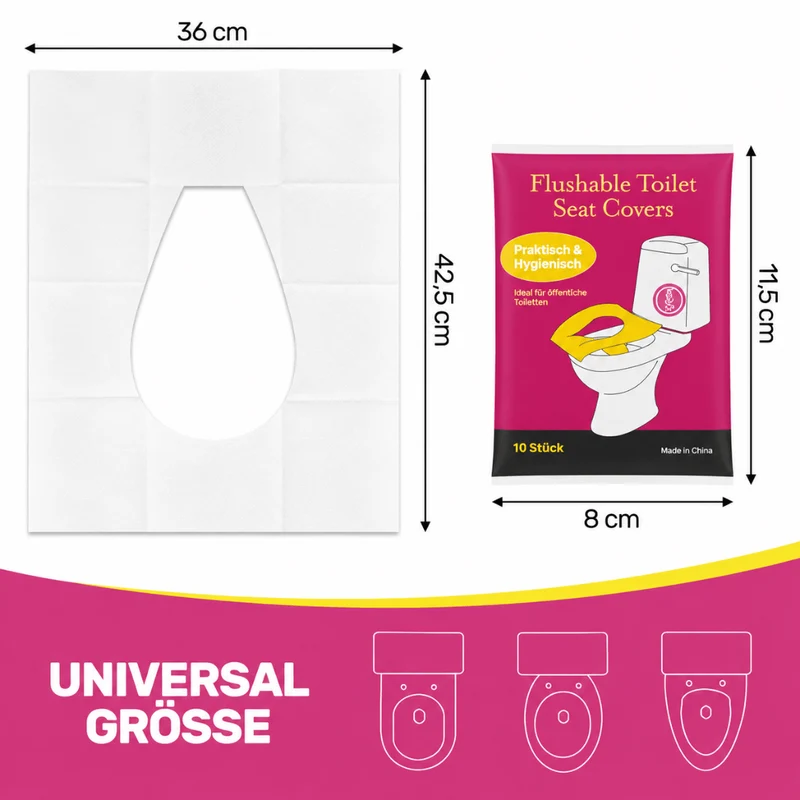 10x Einweg Toilettensitzbezüge