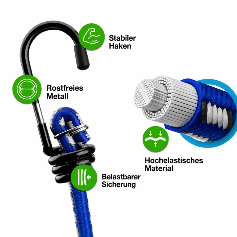 10x Expander mit Haken