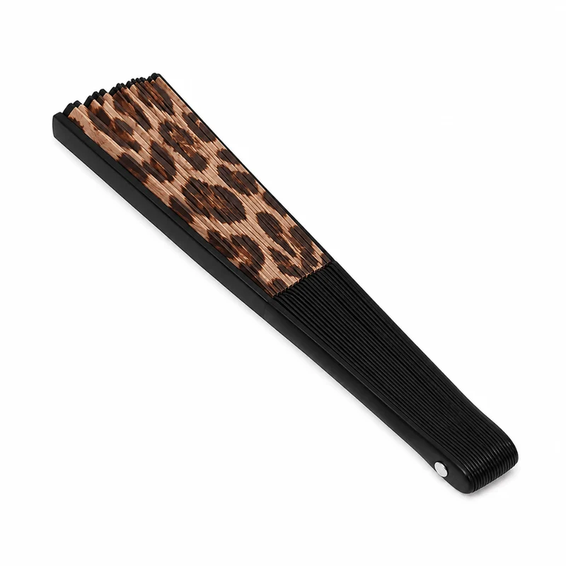 Leopardenmuster Festival Fächer 41 cm