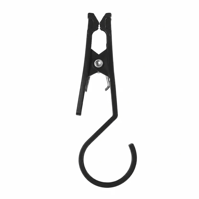 Zeltclip Haken Schwarz 11 cm