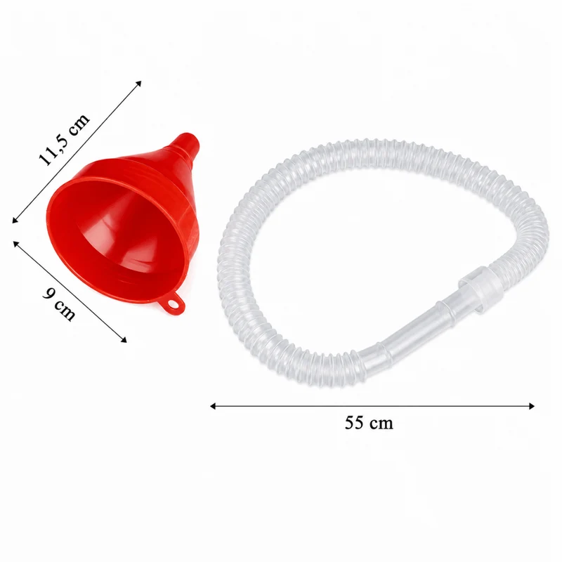 Festival Mini Trichter mit Schlauch Rot